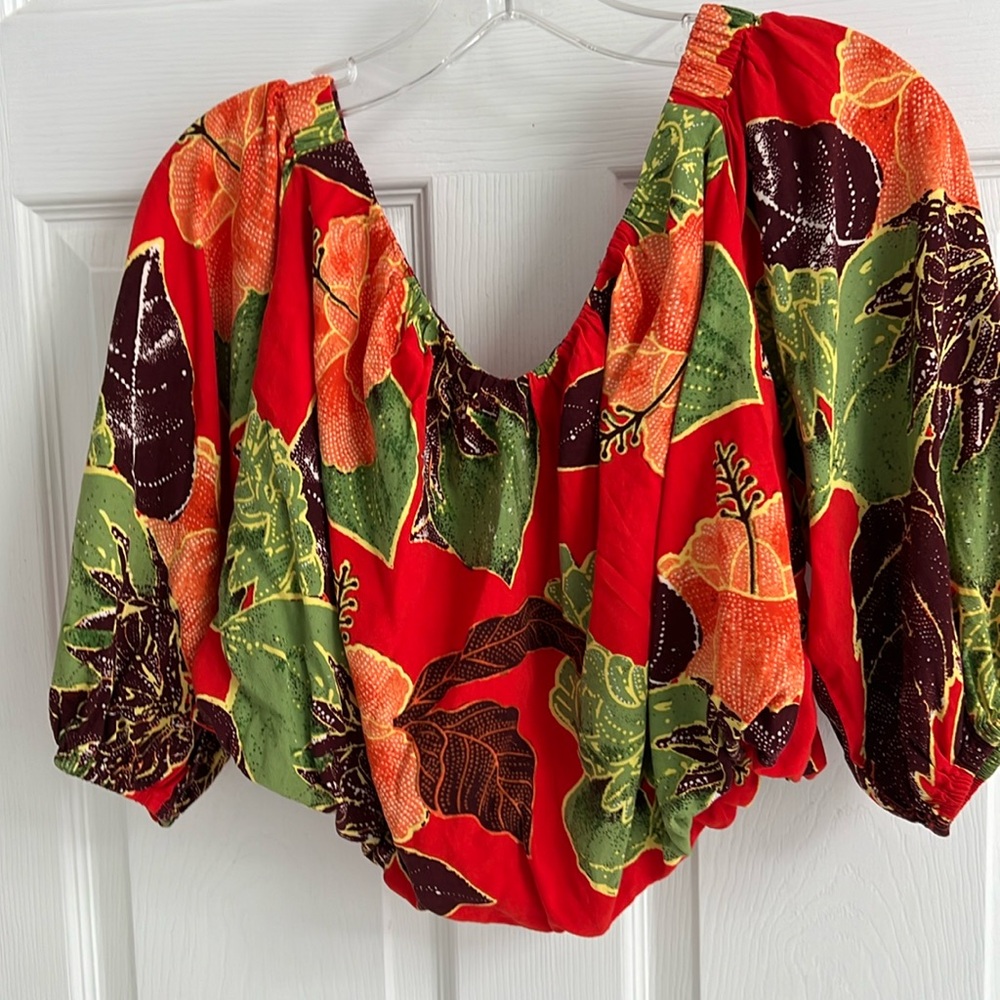 Free People Tropical Crop Top